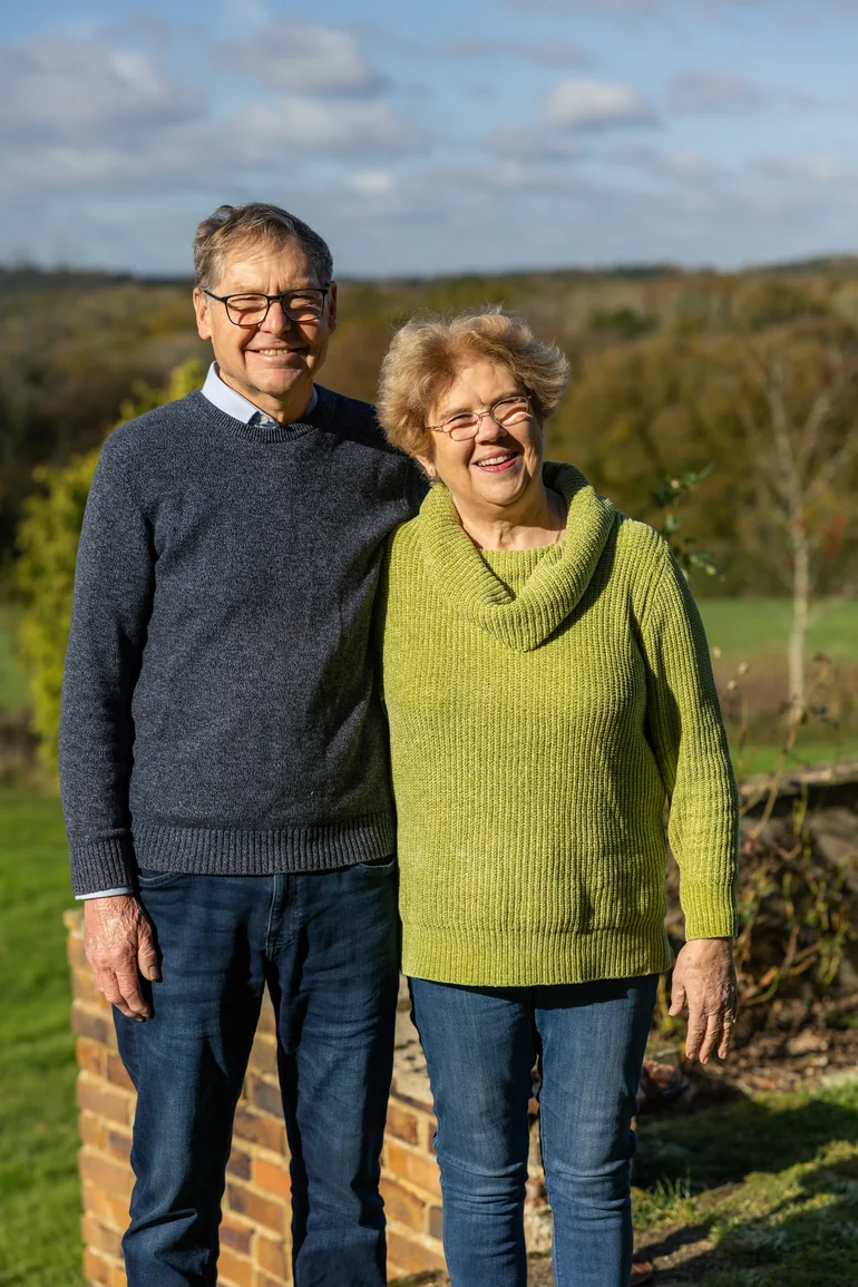 Marian and Alan, the owners of Lower Gate Farm Glamping